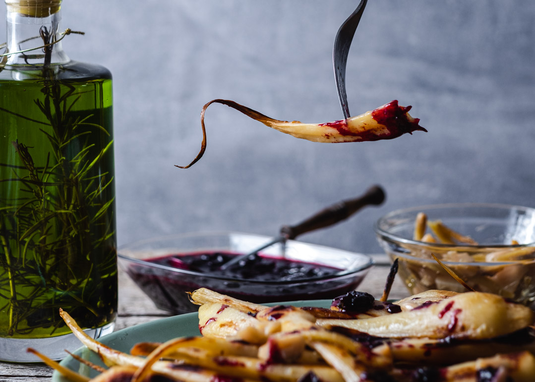 Confit de păstârnac în ulei de măsline cu rozmarin